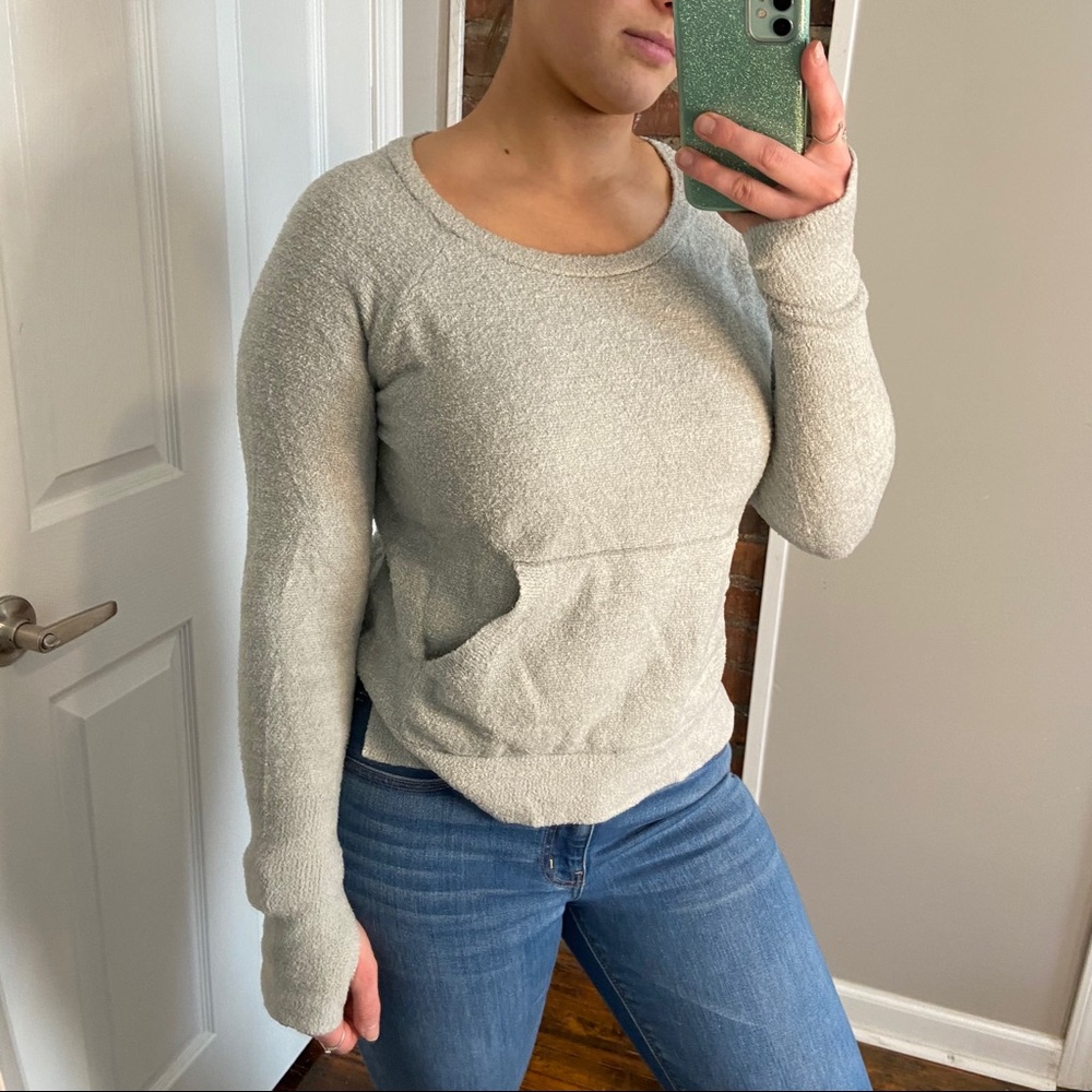 Barefoot Dreams Cream Crew Neck Sweater
